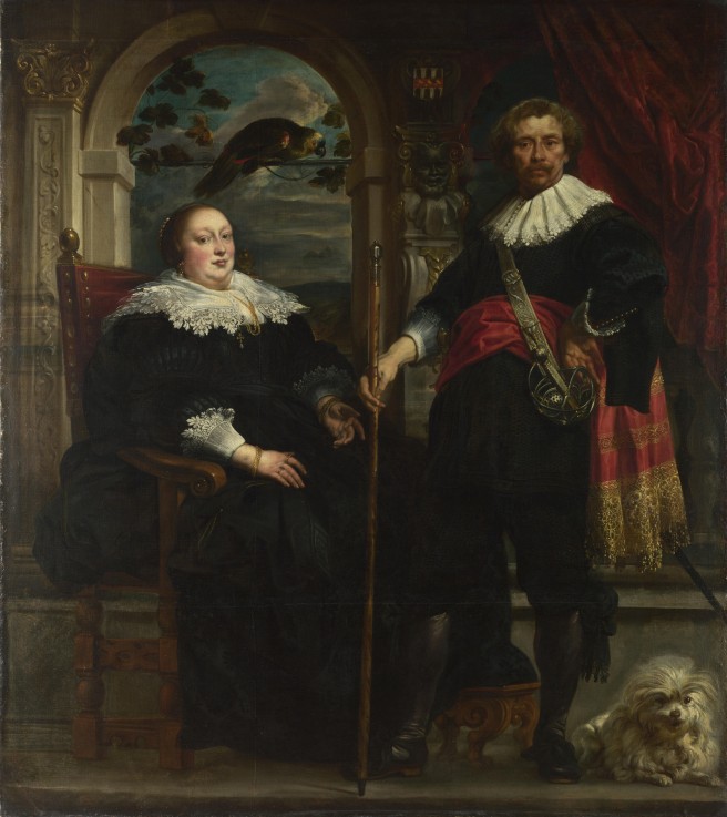 Porträt von Govaert van Surpele und seine Gattin von Jacob Jordaens