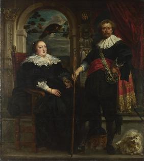 Porträt von Govaert van Surpele und seine Gattin