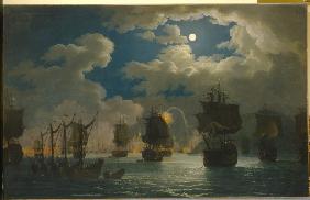 Die Seeschlacht von Çesme in der Nacht zum 26. Juni 1770 1772