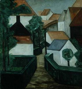 Composition 5, landscape with a road 1916