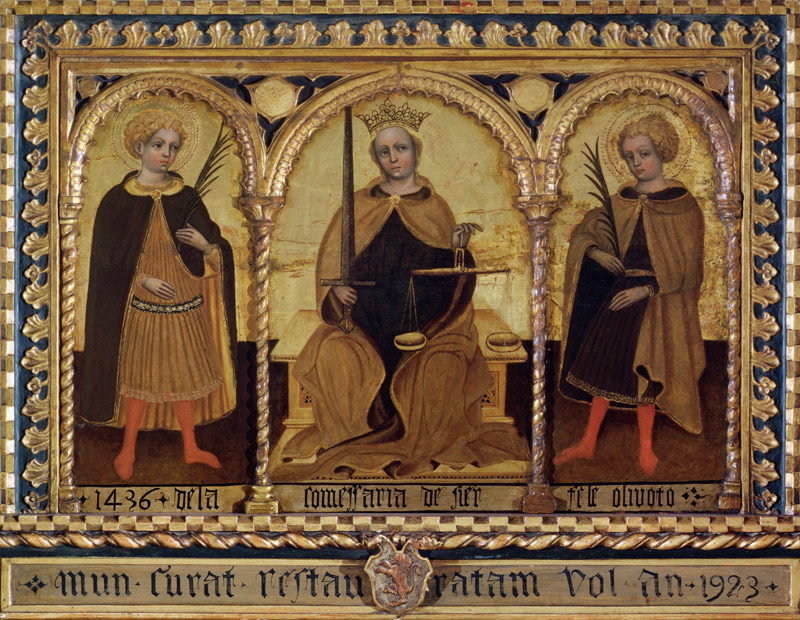 Justice between St. Felix and St. Fortunato von Jacobello del Fiore