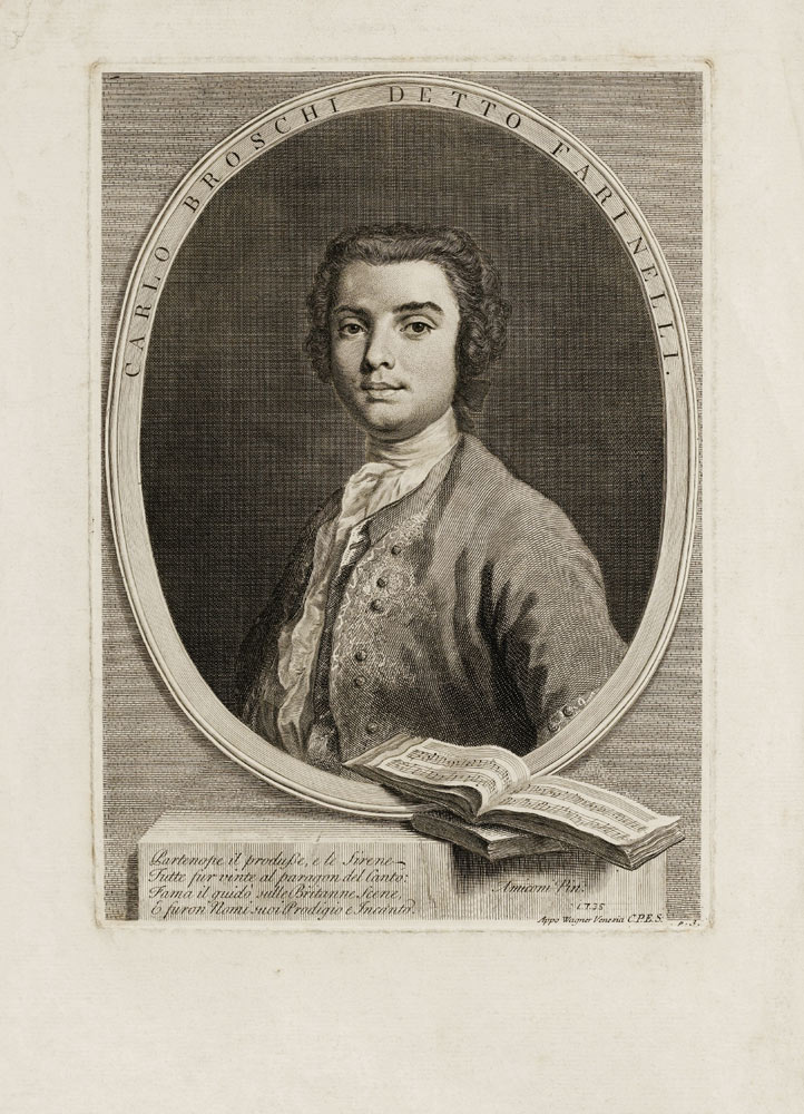 Porträt von Opernsänger Farinelli von Jacopo Amigoni