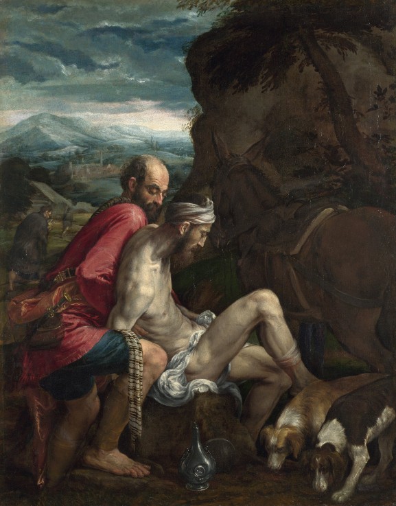Der barmherzige Samariter von Jacopo Bassano