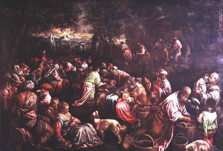The Feeding of the Five Thousand von Jacopo Bassano
