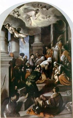 St. Eleutherius Blesses the Devout (altarpiece) von Jacopo Bassano