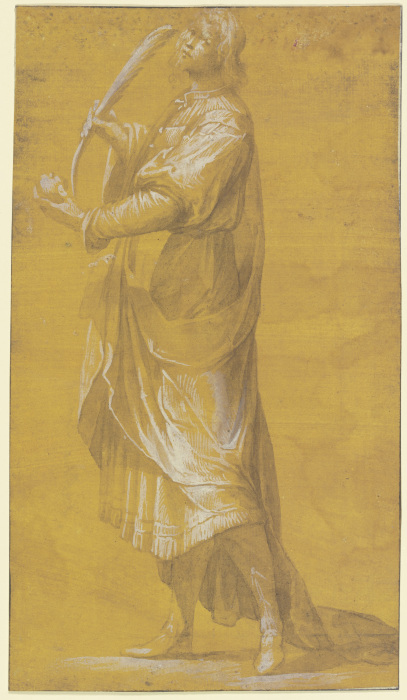 Ein Märtyrer, Herz und Palmzweig in den Händen haltend von Jacopo Ligozzi