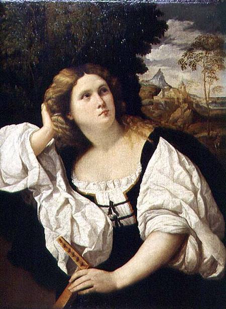 Lady with a Lute von Jacopo Palma