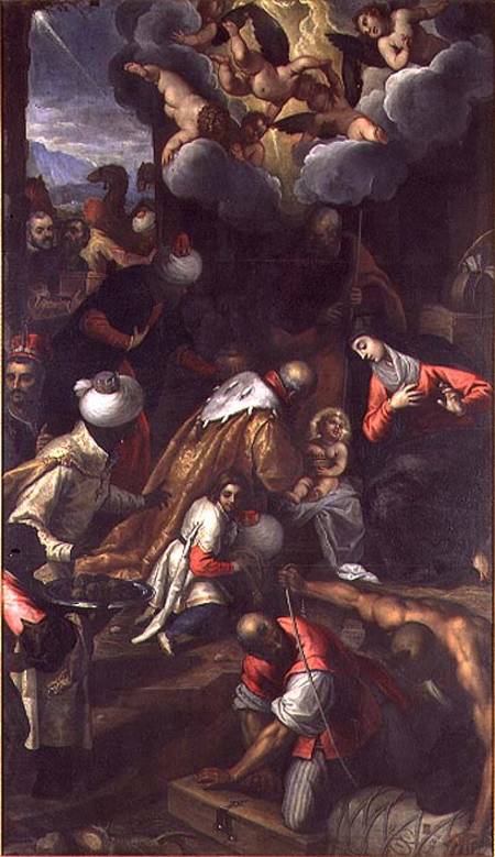 The Adoration of the Magi von Jacopo Palma il Giovane