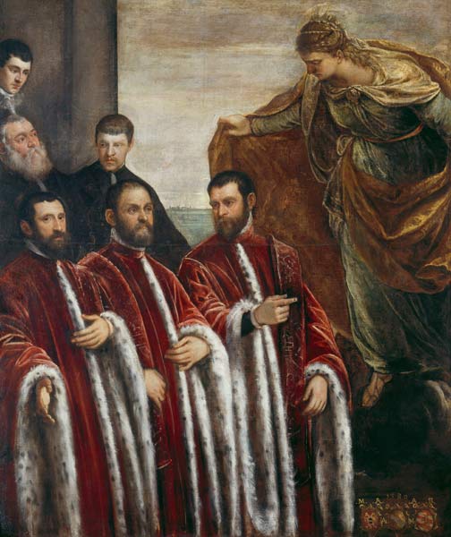 St. Giustina and the Treasurers of Venice, 1580 von Jacopo Robusti Tintoretto