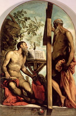 St. Andrew and St. Jerome von Jacopo Robusti Tintoretto
