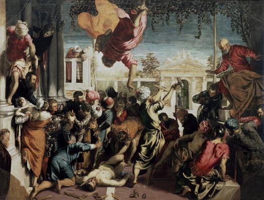 The Miracle of St. Mark Freeing a Slave, 1548 (oil on canvas) von Jacopo Robusti Tintoretto