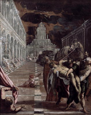 The Stealing of the Body of St. Mark (oil on canvas) von Jacopo Robusti Tintoretto