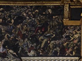 Tintoretto, Paradies, Ausschnitt