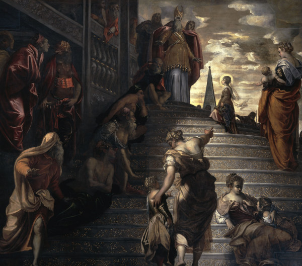 Tintoretto / Mary in the Temple von Jacopo Robusti Tintoretto