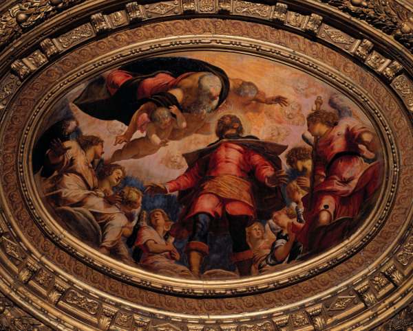 Tintoretto / St.Roche in Glory / 1564 von Jacopo Robusti Tintoretto