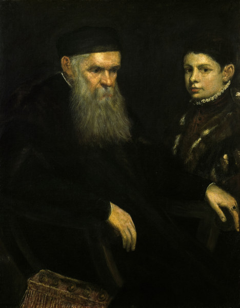Tintoretto, Alter Mann und Knabe von Jacopo Robusti Tintoretto