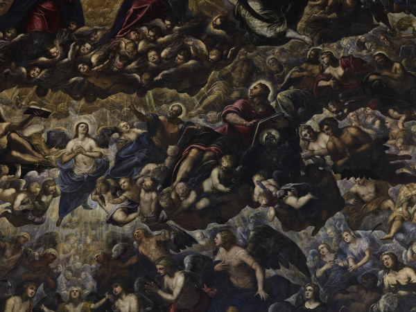 Tintoretto, Paradies, Ausschnitt von Jacopo Robusti Tintoretto