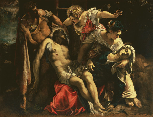 Tintoretto/Deposition from the Cross von Jacopo Robusti Tintoretto