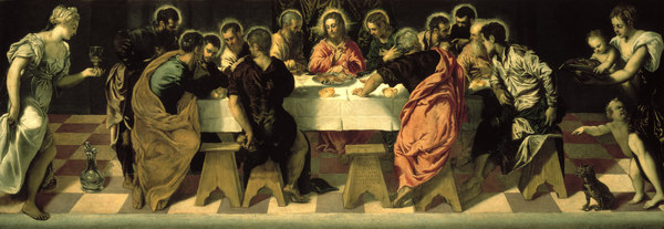 Tintoretto/The Last Supper (S. Marcuola) von Jacopo Robusti Tintoretto