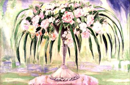 Roses in an Art Nouveau Vase von Jacqueline Marval