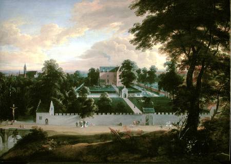 View of a Castle von Jacques d' Arthois