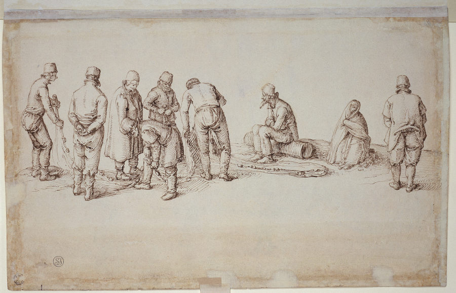 Eine Gruppe von Fischern von Jacques de Gheyn II