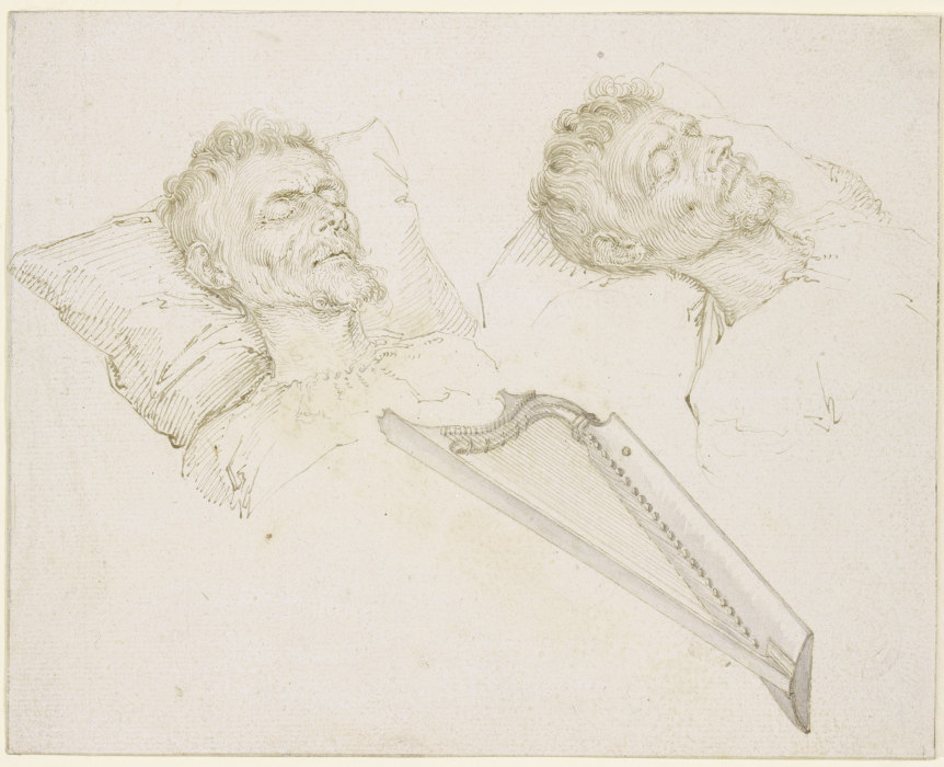 Karel van Mander auf dem Totenbett von Jacques de Gheyn II