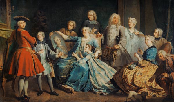 Madame Mercier (1683-1750) Surrounded by her Family von Jacques Dumont