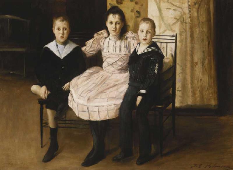 Henry Bernstein mit seinen Geschwistern von Jacques-Emile Blanche