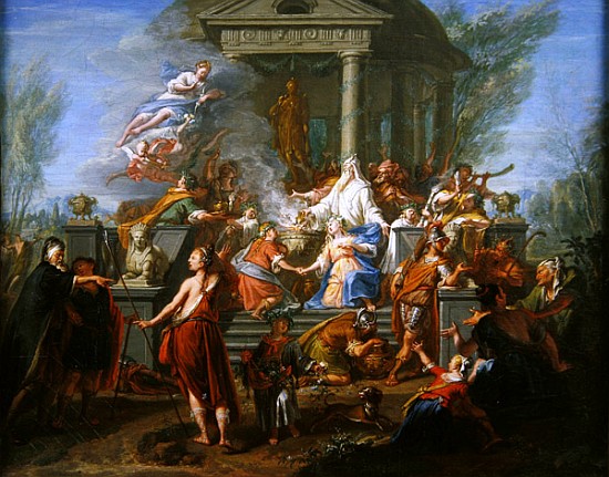The Sacrifice of Iphigenia, c.1720-25 von Jacques Ignatius de Roore