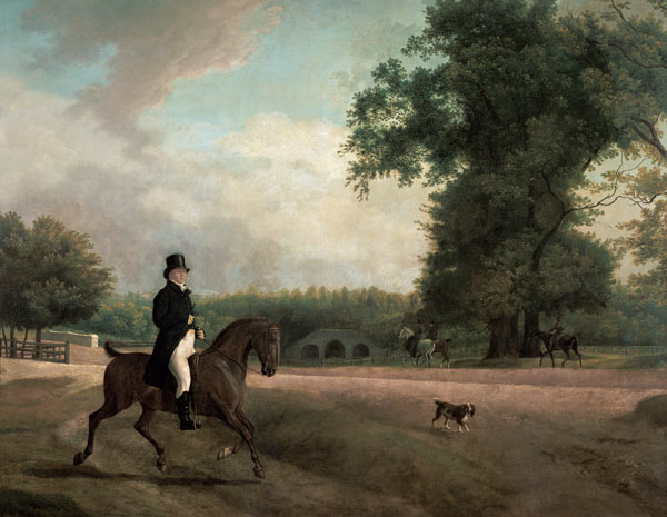 George Luving on horseback von Jacques-Laurent Agasse