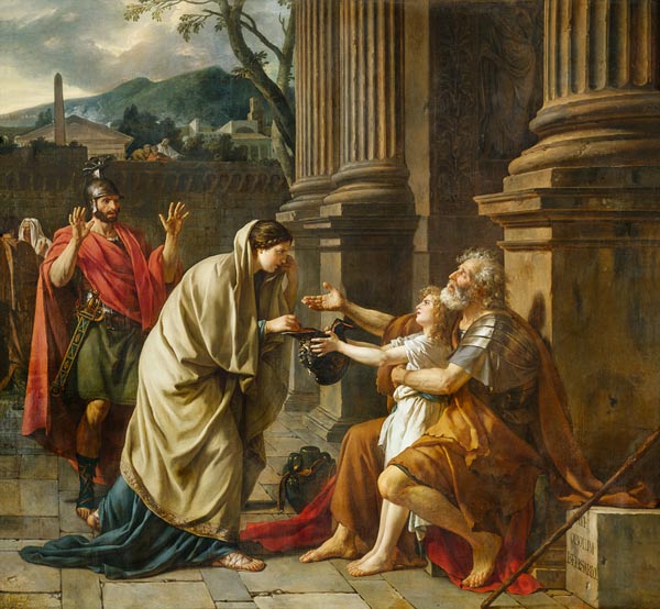 Belisarius Begging for Alms von Jacques Louis David