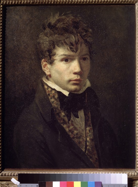 Bildnis eines jungen Mannes (Porträt des Künstlers Ingres?) von Jacques Louis David