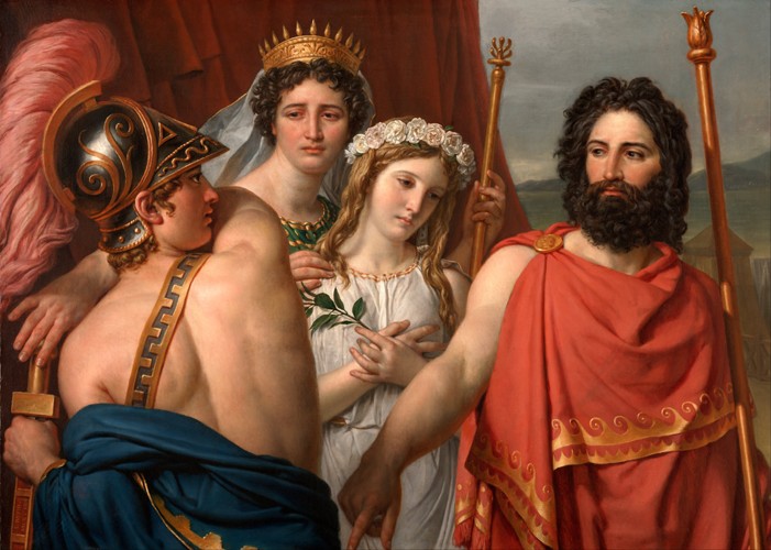 Der Zorn des Achilles von Jacques Louis David