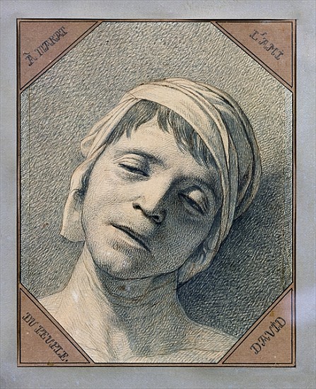 Head of Marat von Jacques Louis David