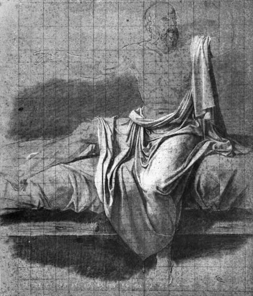 Study for the Death of Socrates von Jacques Louis David