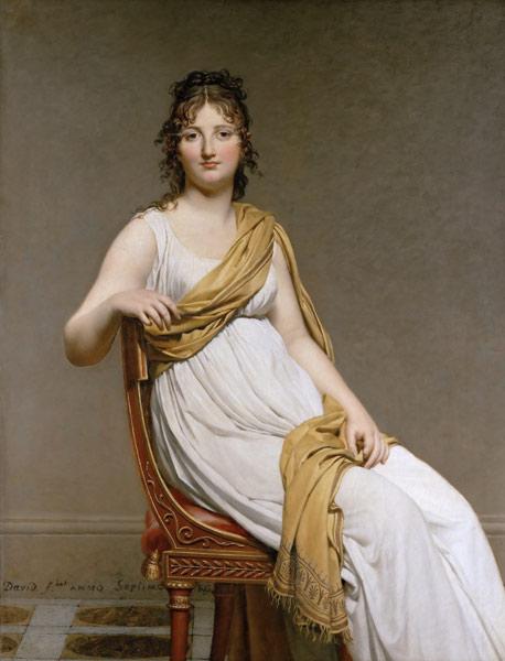 Porträt von Madame Raymond de Verninac, geb. Henriette Delacroix 1799