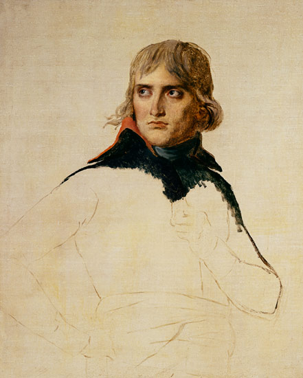 Unvollendetes Portrait von General Bonaparte von Jacques Louis David