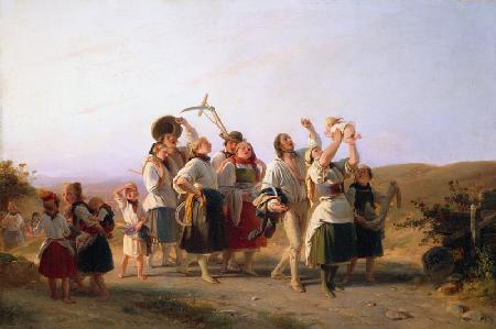 Heimkehrende Schnitter 1847