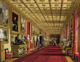 South Corridor, Windsor Castle, 1838 (chromolitho) 17th