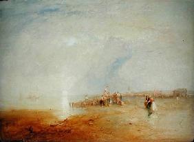 Whitstable Sands with Women Shrimping 1847