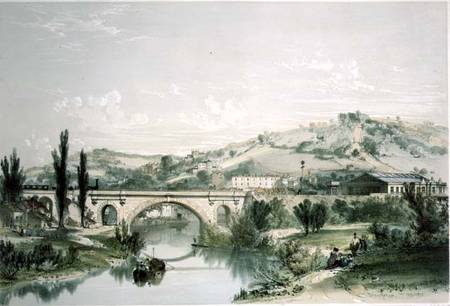 St. James' Brücke und Bahnhof, Bath von James Bourne