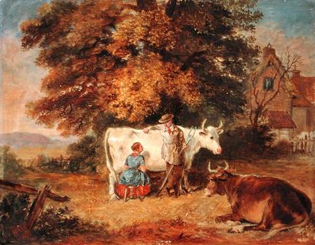 Rural Scene with Cows von James Flewitt Mullock