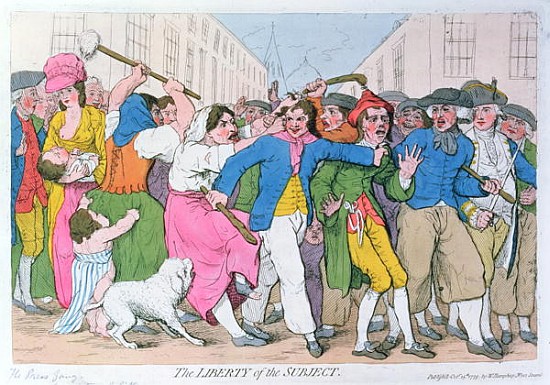 The Liberty of the Subject, publ. H. Humphrey, October 15th 1779 von James Gillray
