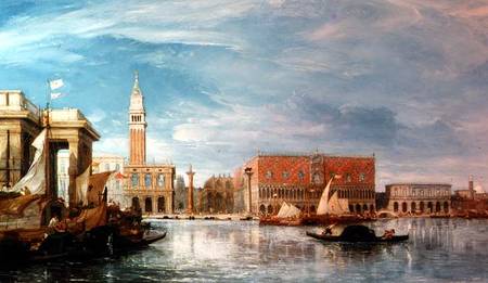 View of the Molo and the Palazzo Ducale in Venice von James Holland