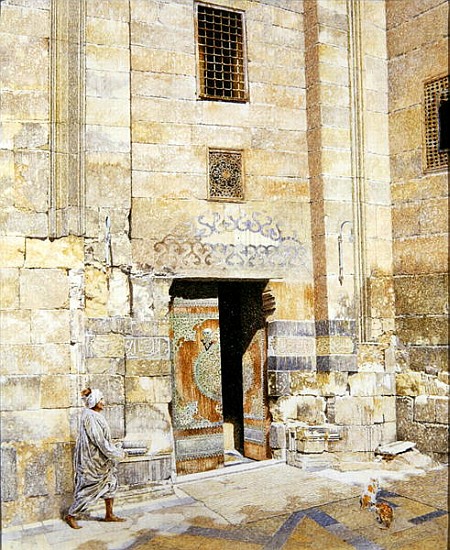 Doorway in Cairo, 1986 (oil on canvas)  von  James  Reeve