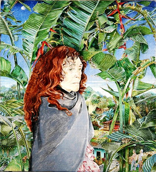 Portrait of the Procuress Dona Oliva, 1987 (oil on canvas)  von  James  Reeve