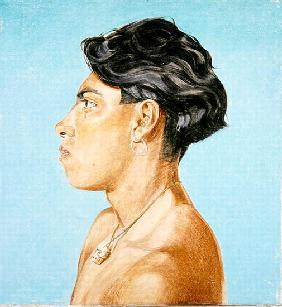 Portrait of Pancho, 1985 (oil on canvas) 