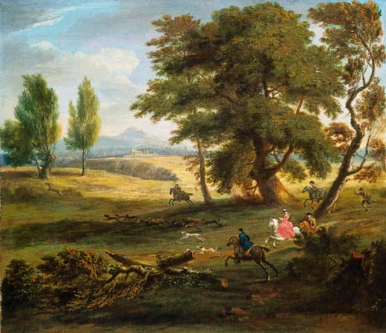 Hunting Party in an Extensive Landscape von James Ross