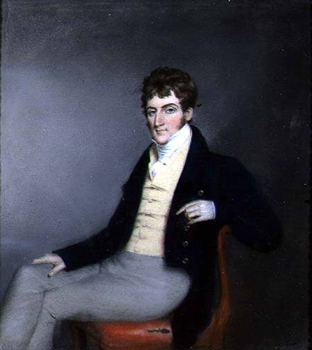 Portrait of a Gentleman in a Yellow Waistcoat von James Sharples